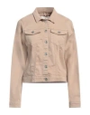Markup Woman Jacket Light Brown Size Xl Cotton, Elastomultiester, Elastane In Beige