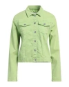 Markup Woman Jacket Light Green Size Xl Cotton, Elastomultiester, Elastane In Green