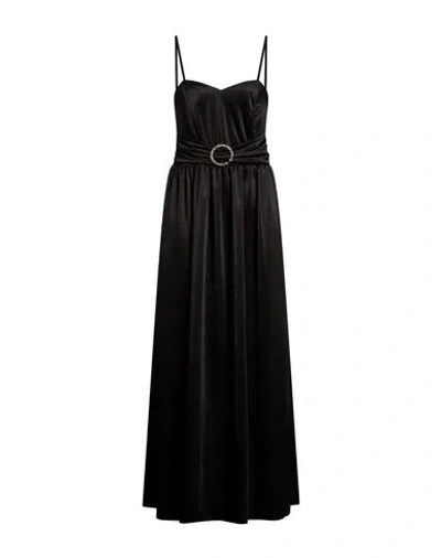 Markup Woman Maxi Dress Black Size L Polyester