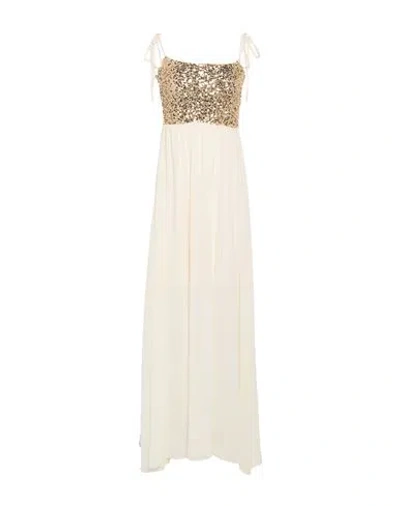 Markup Woman Maxi Dress Cream Size M Polyester, Elastane In White