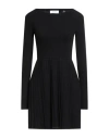 Markup Woman Mini Dress Black Size Xs Viscose, Polyester, Polyamide