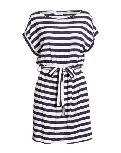 Markup Woman Mini Dress Navy Size S Viscose, Elastane In Blue