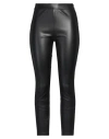 Markup Woman Pants Black Size 12 Polyurethane, Polyester In Black