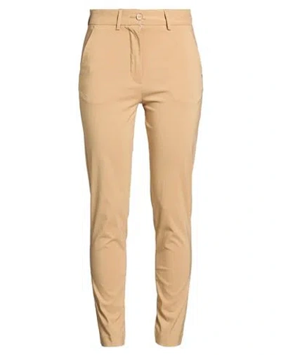 Markup Woman Pants Camel Size 12 Viscose, Polyamide, Elastane In Neutral