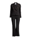 Markup Woman Suit Black Size 12 Polyester, Elastane