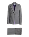 Markup Woman Suit Grey Size 10 Polyester, Viscose, Elastane