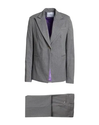 Markup Woman Suit Grey Size 10 Polyester, Viscose, Elastane