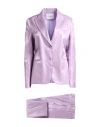 Markup Woman Suit Lilac Size 8 Viscose, Nylon In Purple