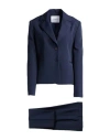 Markup Woman Suit Midnight Blue Size 4 Polyester, Elastane