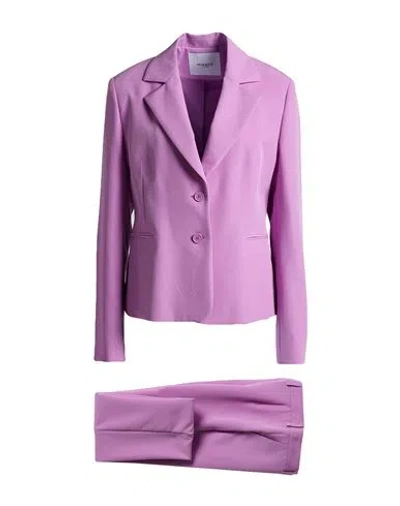Markup Woman Suit Pink Size 8 Polyester, Elastane