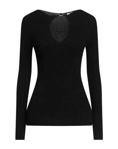 Markup Woman Sweater Black Size L Viscose, Nylon