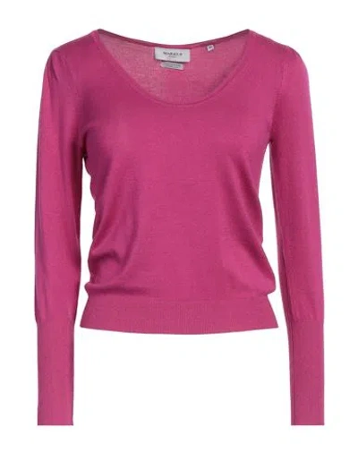 Markup Woman Sweater Magenta Size Xl Viscose, Nylon