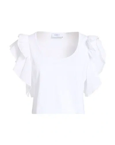 Markup Woman T-shirt White Size L Cotton