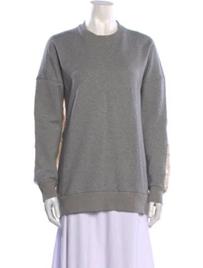 Pre-owned Markus Lupfer Crew Neck Sweater In Gray