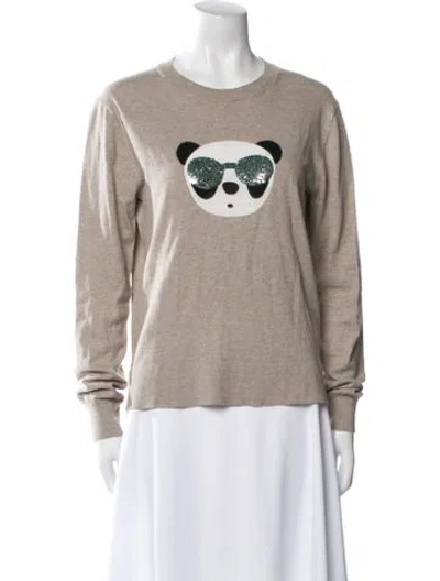 Pre-owned Markus Lupfer Graphic Print Crew Neck Sweatshirt In Neutral