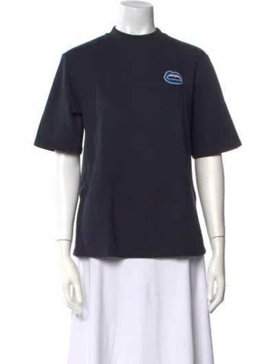 Pre-owned Markus Lupfer Graphic Print Crew Neck T-shirt In Blue