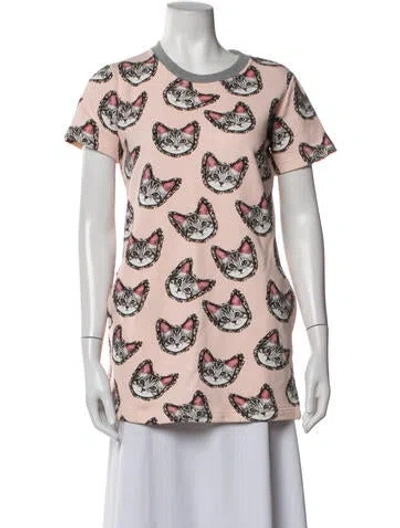 Pre-owned Markus Lupfer Graphic Print Mini Dress In White
