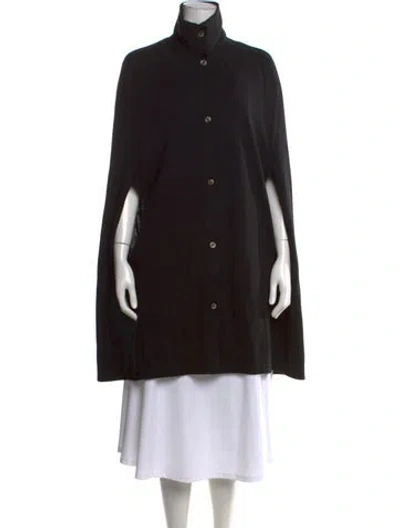 Pre-owned Markus Lupfer Merino Wool Mock Neck Sweater In Black