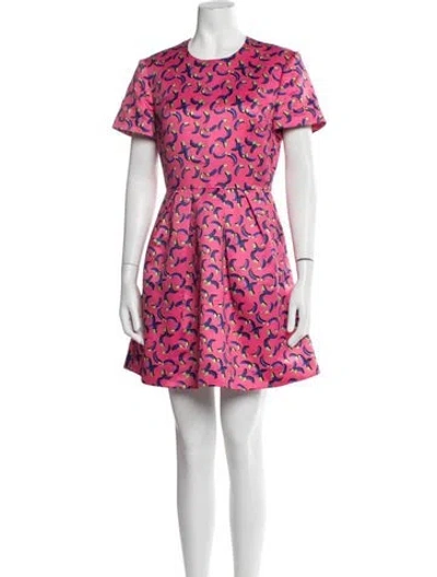 Pre-owned Markus Lupfer Printed Mini Dress In Pink