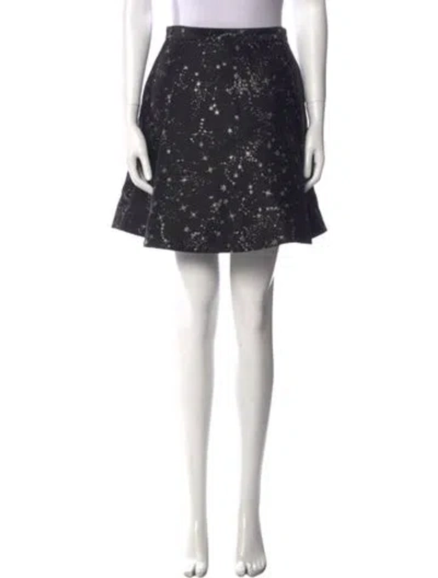Pre-owned Markus Lupfer Printed Mini Skirt In Black