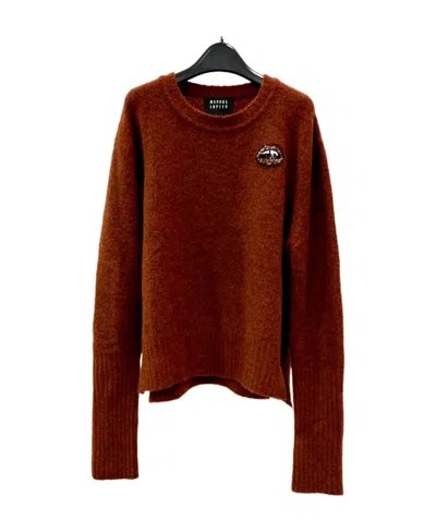 Markus Lupfer Red-lipped Pullover In Brown