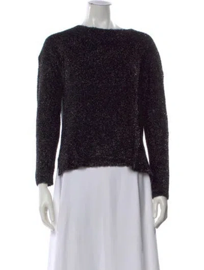 Pre-owned Markus Lupfer Scoop Neck Sweater In Black