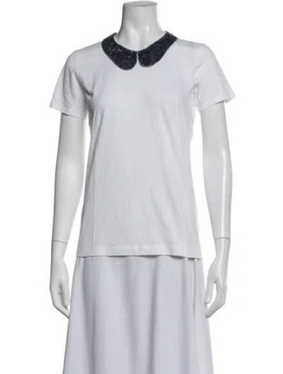 Pre-owned Markus Lupfer Short Sleeve T-shirt In White
