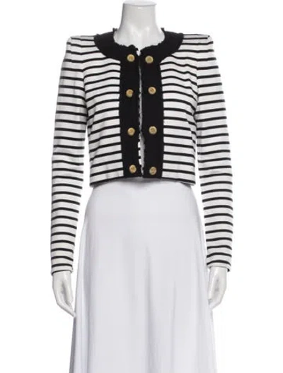 Pre-owned Markus Lupfer Striped Evening Jacket In Black