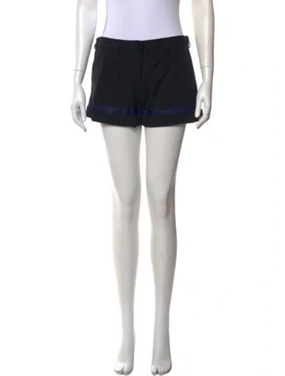 Pre-owned Markus Lupfer Tweed Pattern Mini Shorts In Black