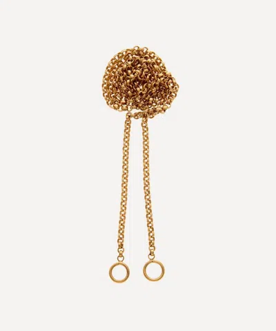 Marla Aaron 14ct Gold Rolo Chain Necklace