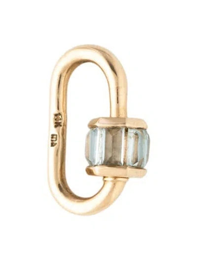 Pre-owned Marla Aaron 14k 1.10ctw Aquamarine In Multicolor