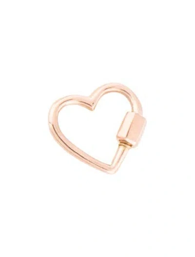 Pre-owned Marla Aaron 14k Baby Heartlock Charm, 0.5" In Multicolor