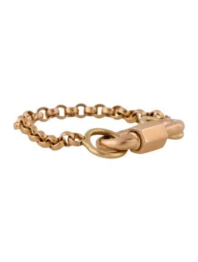 Pre-owned Marla Aaron 14k Babylock & Rolo Ring Chain In Multi