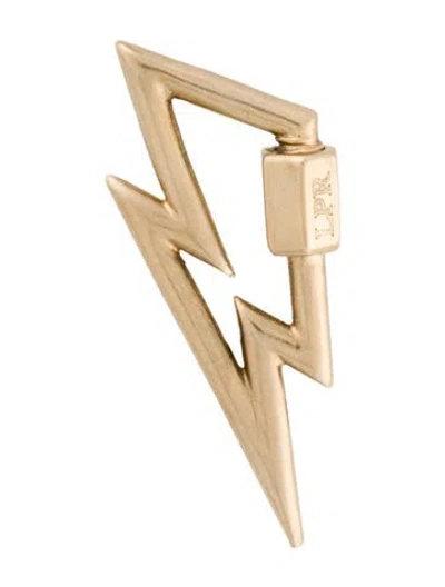 Pre-owned Marla Aaron 14k Boltlock Lightning Charm In Multi