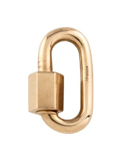 Pre-owned Marla Aaron 14k Chubby Medium Lock, 1" In Multicolor