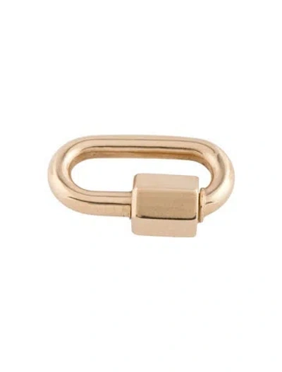 Pre-owned Marla Aaron 14k Chubby Medium Lock In Multicolor