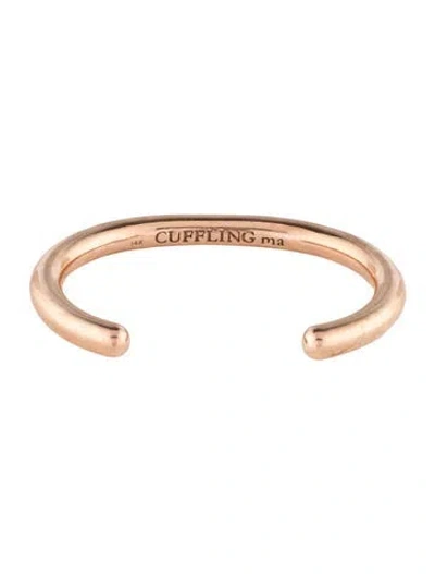 Pre-owned Marla Aaron 14k Cuffling Cuf Bracelet, 6" In Multi