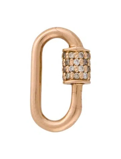 Pre-owned Marla Aaron 14k Diamond Babylock Charm In Multi