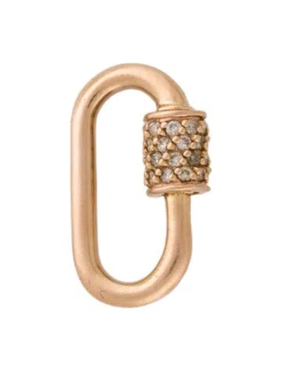 Pre-owned Marla Aaron 14k Diamond Babylock Charm In Multi