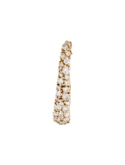 Pre-owned Marla Aaron 14k Diamond Pavé Pierceless Earring In Multi