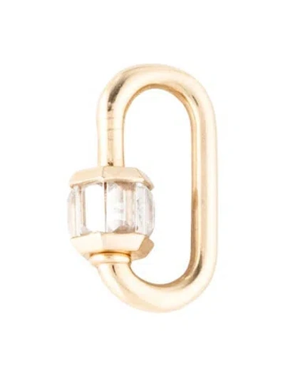 Pre-owned Marla Aaron 14k Diamond Total Baguette Babylock In Multicolor