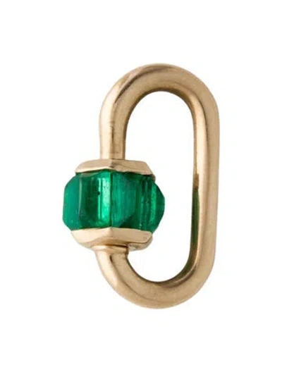 Pre-owned Marla Aaron 14k Emerald Babylock Pendant In Multi