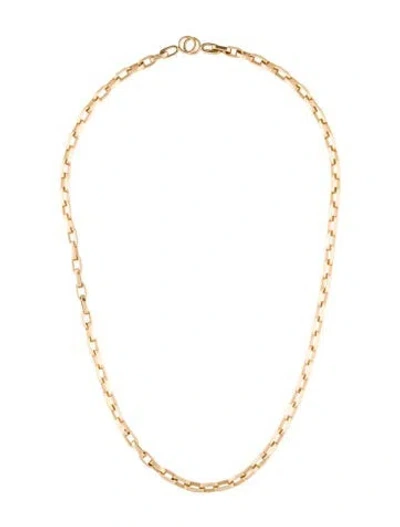 Pre-owned Marla Aaron 14k Handmade Biker Chain Necklace, 18" In Multi