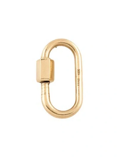 Pre-owned Marla Aaron 14k Lock Pendant In Multicolor