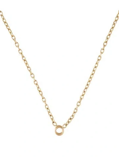 Pre-owned Marla Aaron 14k Pulley Chain Necklace, 17" In Multicolor