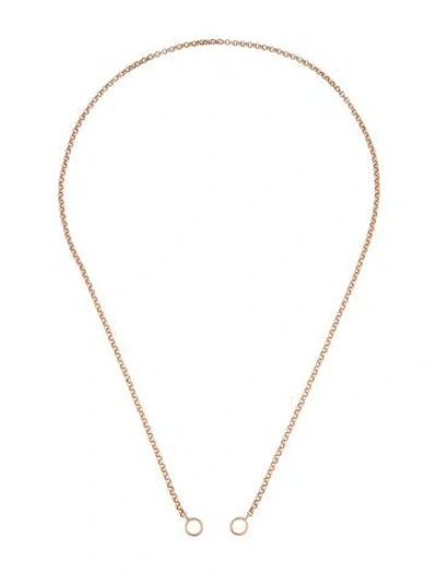 Pre-owned Marla Aaron 14k Pulley Chain Necklace, 20" In Multicolor