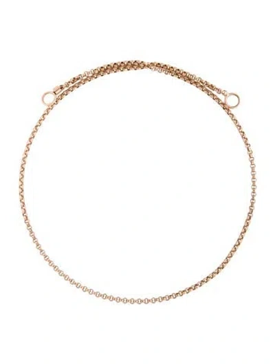 Pre-owned Marla Aaron 14k Rolo Chain Necklace, 17" In Multicolor