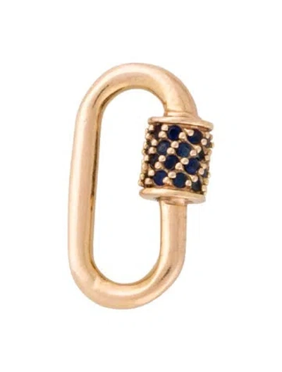 Pre-owned Marla Aaron 14k Sapphire Babylock In Multi