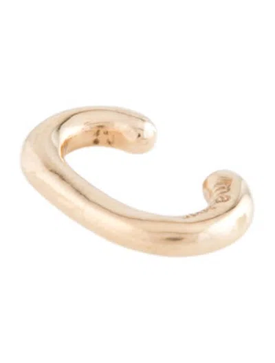 Pre-owned Marla Aaron 14k Single Ear Cuff In Multicolor