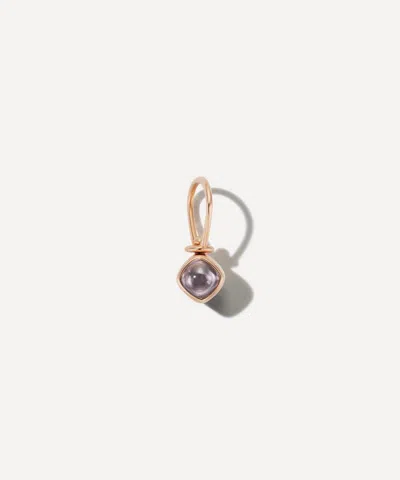 Marla Aaron 18ct Rose Gold Itty Bitty Spinel Charm